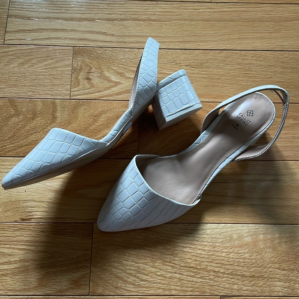 Call it Spring Sling Back Block Heels